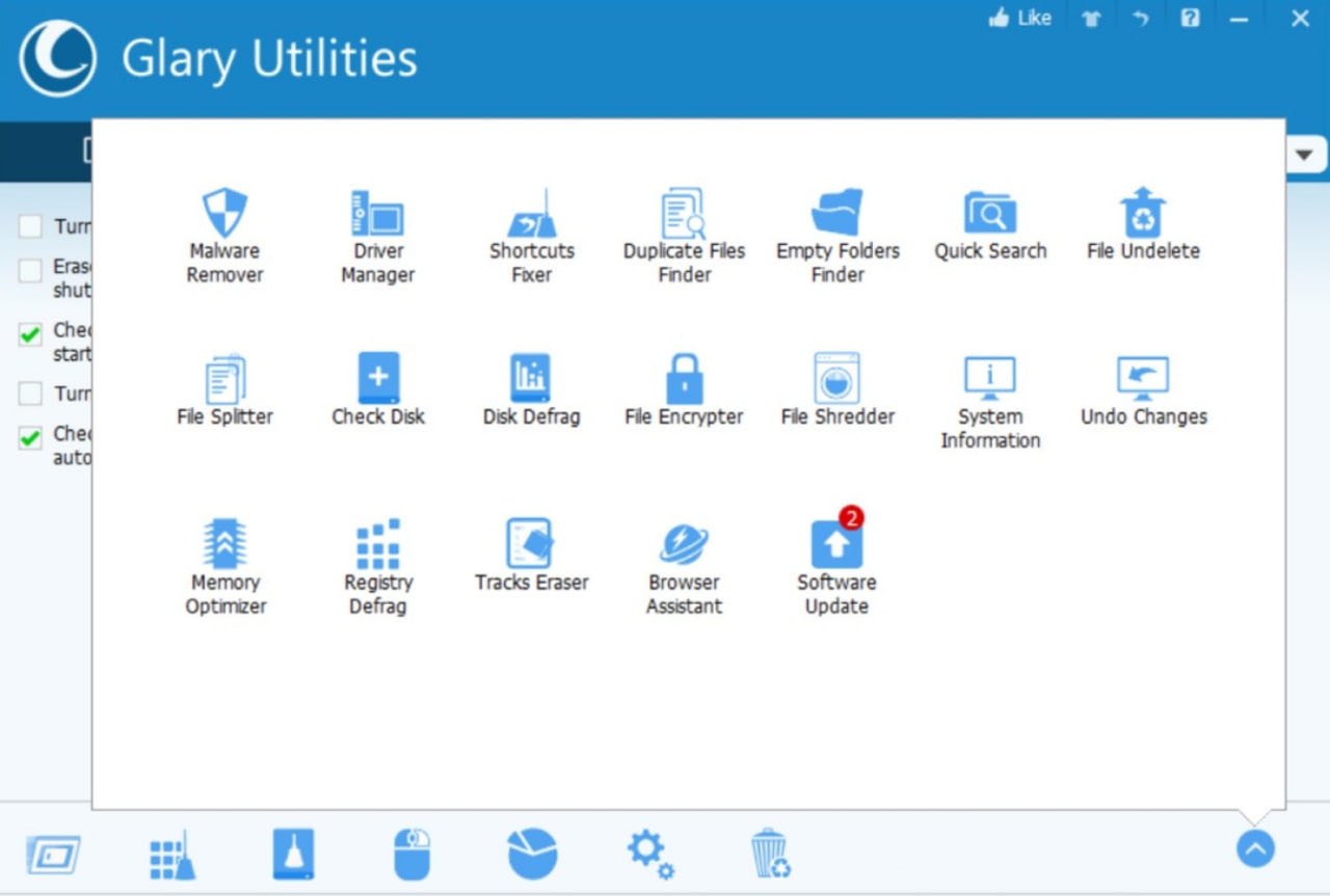 Glary Utilities Advanced Tools — all optimization utilities and features